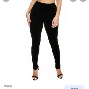 NWT naked wardrobe velvet leggings